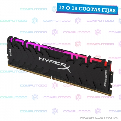 MEMORIA RAM HYPERX PREDATOR DDR4 8GB 3200 C16