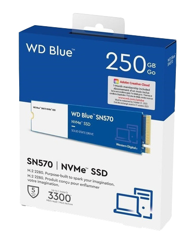 Disco Ssd M.2 Wd Blue Sn550 250gb Nvme 2400mb/s