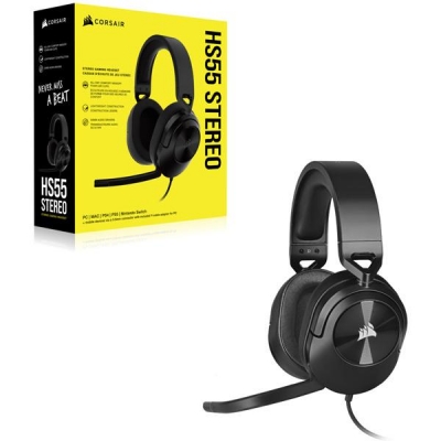 AURICULARES CORSAIR HS55 STEREO GAMING CARBON