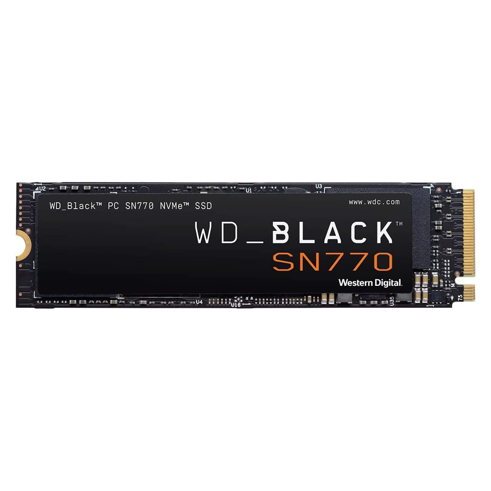 ALMACENAMIENTO DISCO SOLIDO SSD NVME WESTERN DIGITAL 1TB BLACK SN770 M.2 5150 MB/S WDS100T3X0E-00B3N0