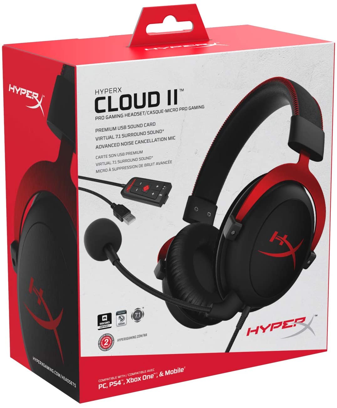 Auriculares Gaming Con Cable HYPERX Cloud II (Over Ear