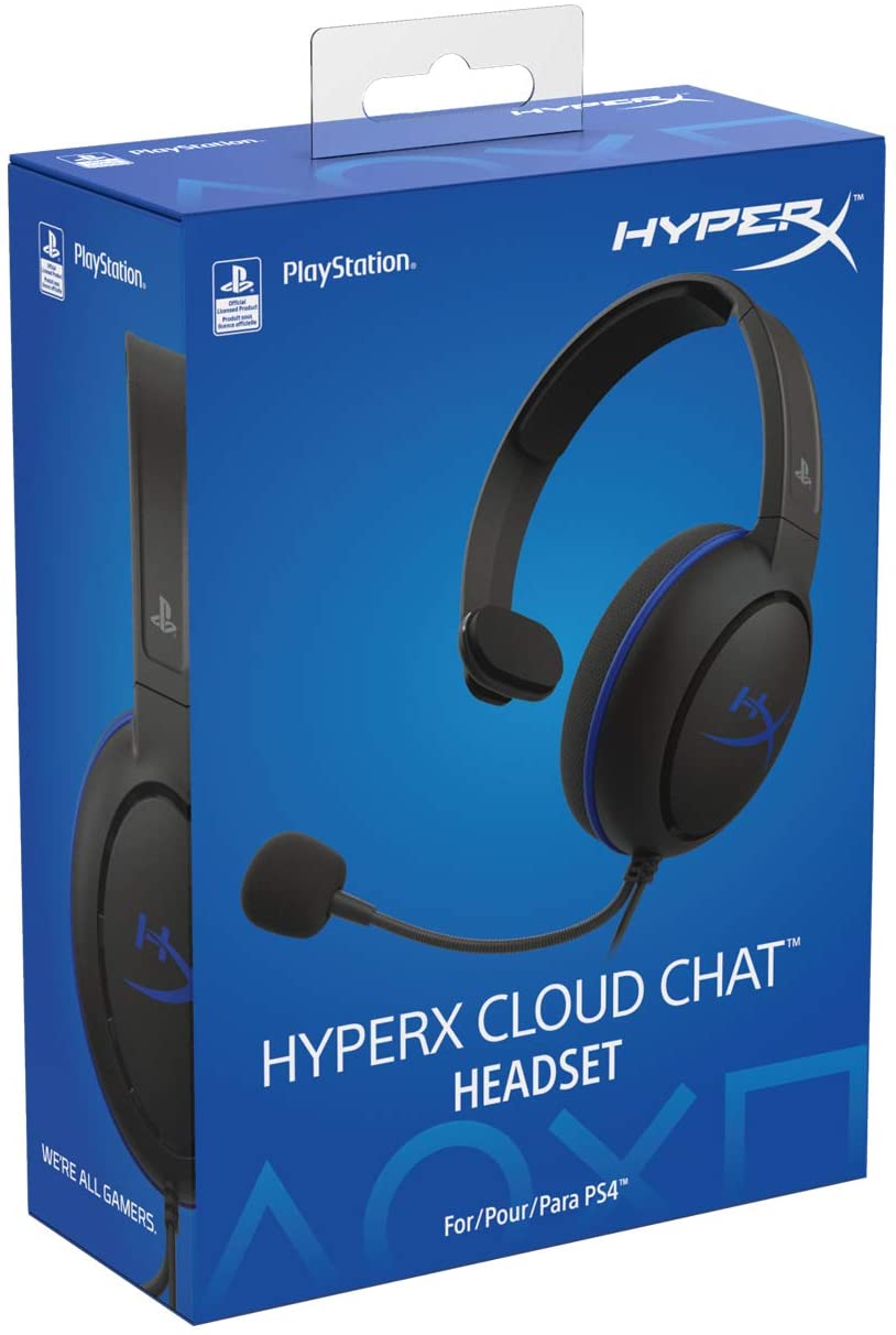 ansiedad De Verdad Bungalow Perifericos Auricular PC / PS4 HyperX Cloud Chat Black/Blue PS4 Gamer  HX-HSCCHS-BK/AM | MyM Computacion | Gaming Store