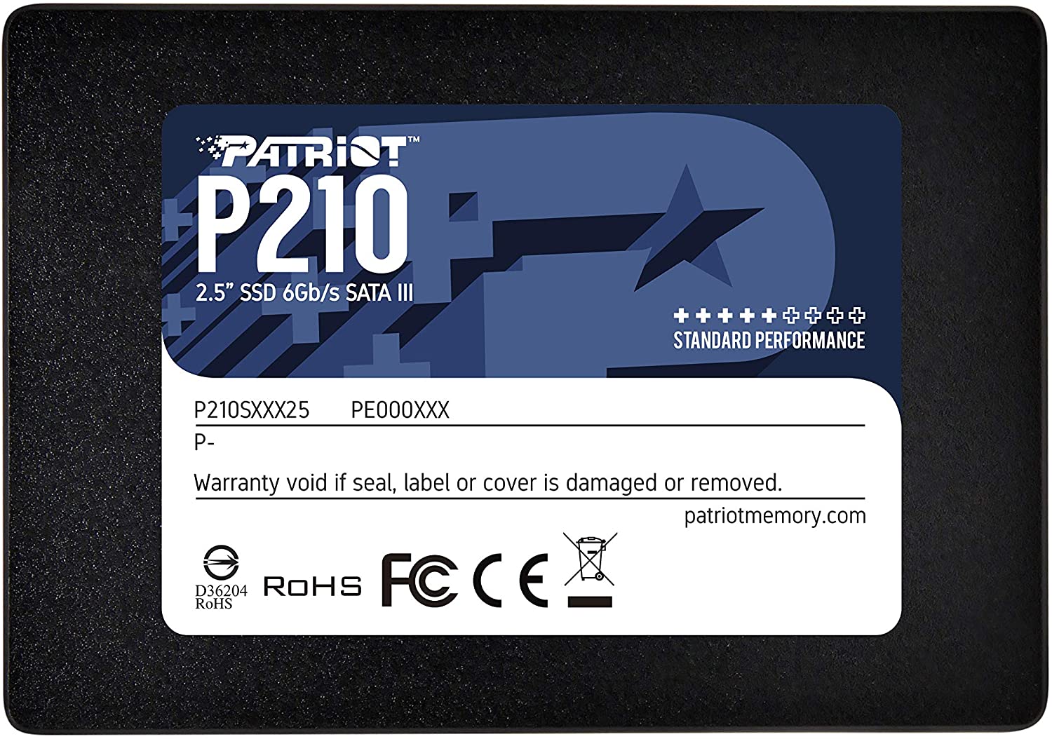 ALMACENAMIENTO DISCO SÓLIDO SSD PATRIOT P210 SATA 256GB
