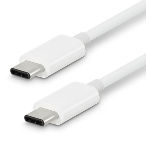 Cable de Macbook USB Tipo C a Tipo C Blanco Carga Rapida